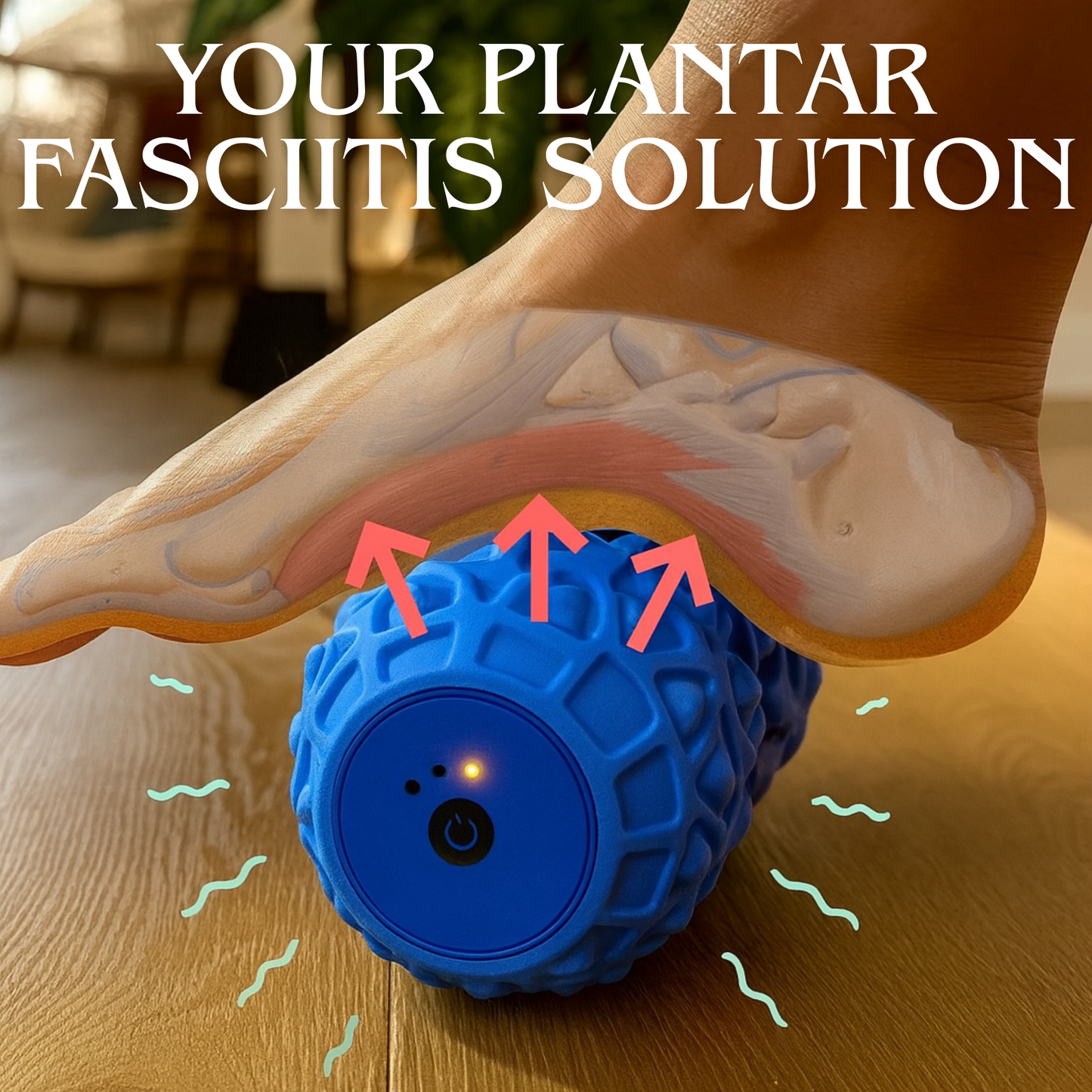 VibraRoller- Deep Tissue Vibrating Massage Roller